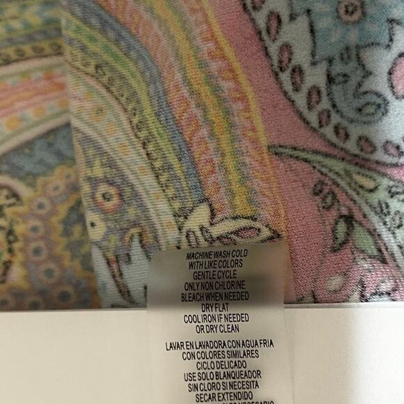 Tommy Hilfiger Women Paisley Boho Dress 8 Colorful Mod Festival Retro Resort‎ - Picture 7 of 10